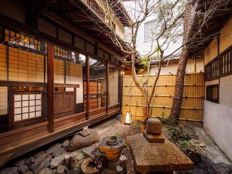 Peaceful courtyard